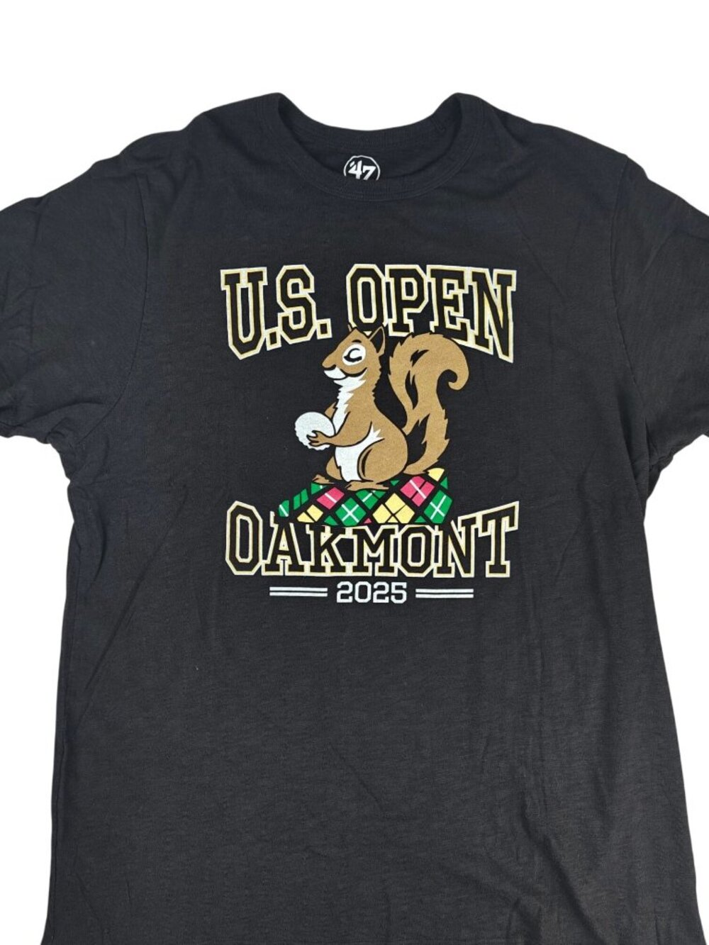 US Open Oakmont 2025 Men's T-Shirt '47 Black Dark Gray Size XL